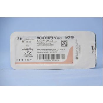 J&j - Mcp490g - Monocryl 5 0 Plus(1 P1)45cm Mcp490g