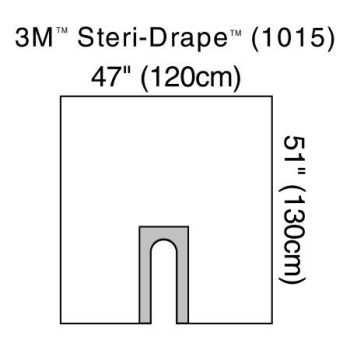 3m - 70200467044 - Steri Drape 1015(120x130cm)En U Cjx10und