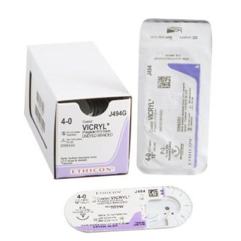 J&j - Jp494g - Vicryl 4 0(P3p)45cm Jp494g
