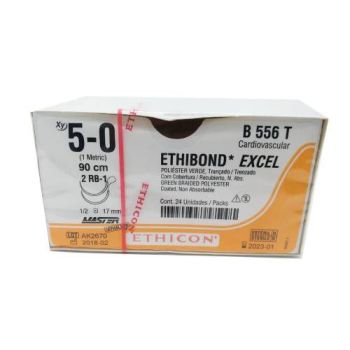 J&j - B556t - Ethibond 5 0(2 Rb1)90cm B556t
