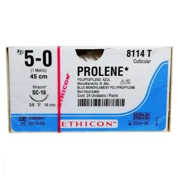 J&j - 8114t - Prolene 5 0(Sc16)45cm 8114t