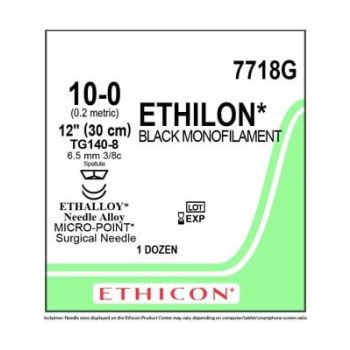 J&j - 7618g - Ethilon 10 0(Tg140 8)15cm 7618g