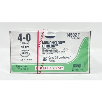 J&j - 14502t - Ethilon 4 0(Sc20)45cm 14502t