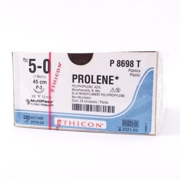 J&j - P8698t - Prolene 5 0(P3p)45cm P8698t