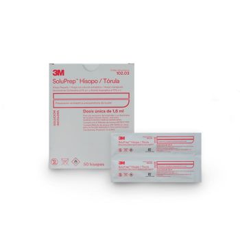 3m - 70200790262 - Soluprep Hisopo Peq 102.03 1.6ml(Cjx50)