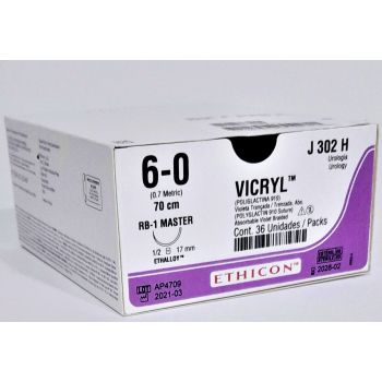 J&j - J302h - Vicryl 6 0(Rb1)70cm J302h